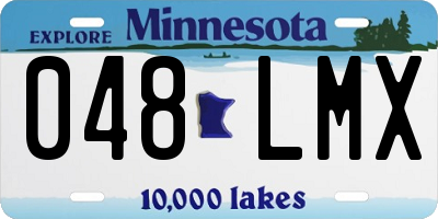 MN license plate 048LMX