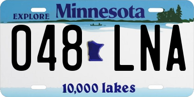 MN license plate 048LNA