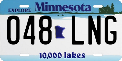 MN license plate 048LNG