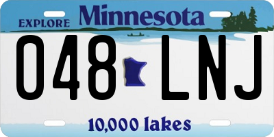 MN license plate 048LNJ