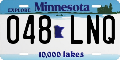 MN license plate 048LNQ