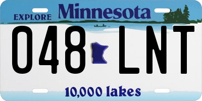 MN license plate 048LNT