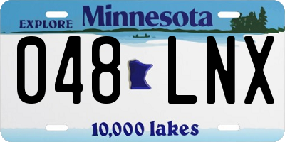 MN license plate 048LNX
