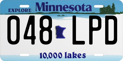 MN license plate 048LPD