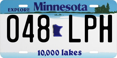 MN license plate 048LPH