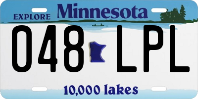 MN license plate 048LPL