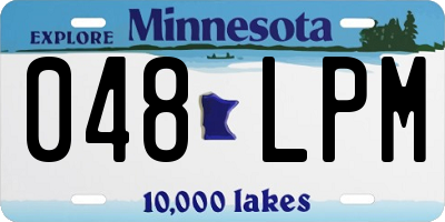 MN license plate 048LPM