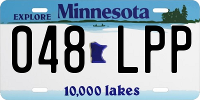 MN license plate 048LPP
