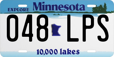 MN license plate 048LPS