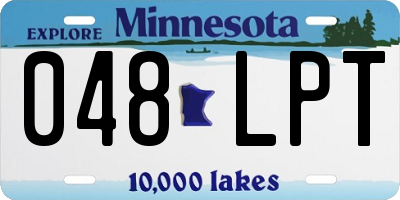 MN license plate 048LPT