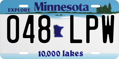 MN license plate 048LPW