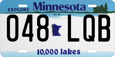 MN license plate 048LQB