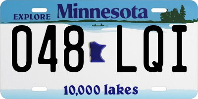 MN license plate 048LQI
