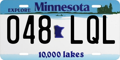 MN license plate 048LQL