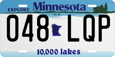 MN license plate 048LQP