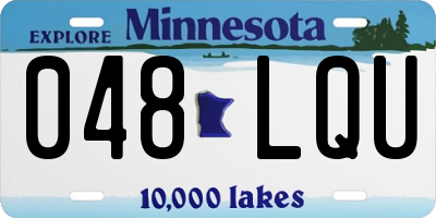 MN license plate 048LQU