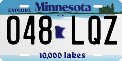 MN license plate 048LQZ