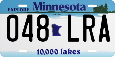 MN license plate 048LRA