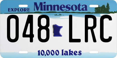 MN license plate 048LRC