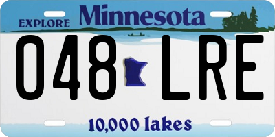 MN license plate 048LRE