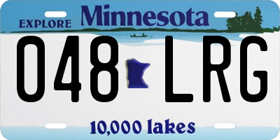 MN license plate 048LRG