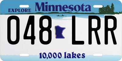 MN license plate 048LRR