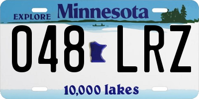 MN license plate 048LRZ