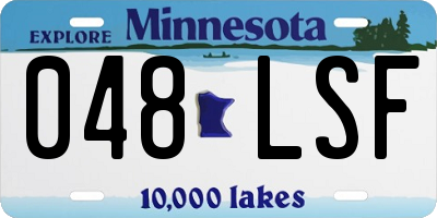 MN license plate 048LSF