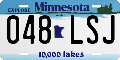 MN license plate 048LSJ