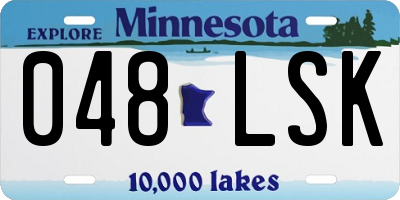 MN license plate 048LSK