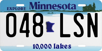 MN license plate 048LSN