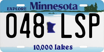 MN license plate 048LSP