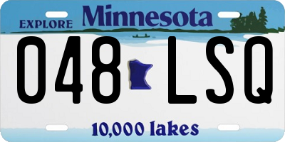 MN license plate 048LSQ