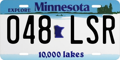 MN license plate 048LSR