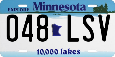 MN license plate 048LSV