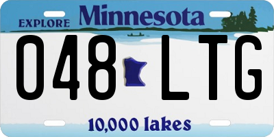 MN license plate 048LTG