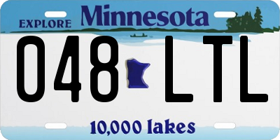 MN license plate 048LTL