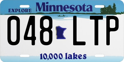MN license plate 048LTP