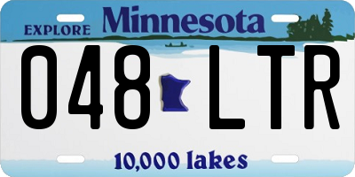 MN license plate 048LTR