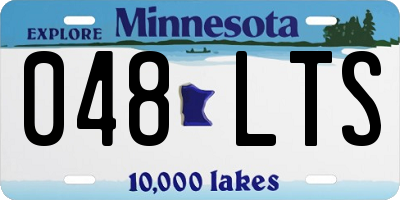 MN license plate 048LTS
