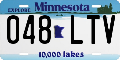 MN license plate 048LTV