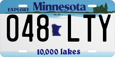 MN license plate 048LTY