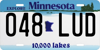MN license plate 048LUD