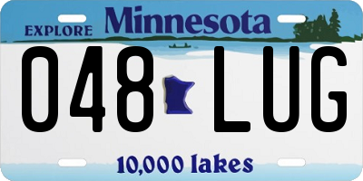 MN license plate 048LUG