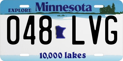 MN license plate 048LVG