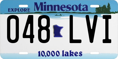 MN license plate 048LVI