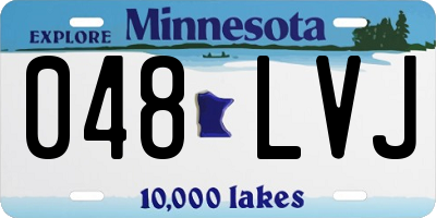 MN license plate 048LVJ
