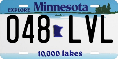 MN license plate 048LVL