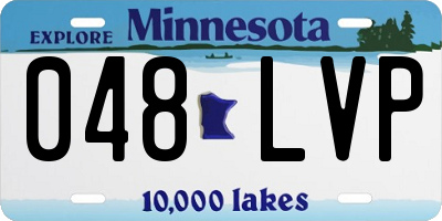 MN license plate 048LVP