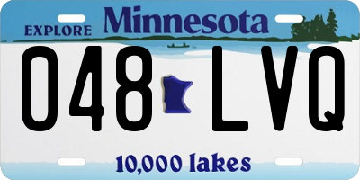 MN license plate 048LVQ